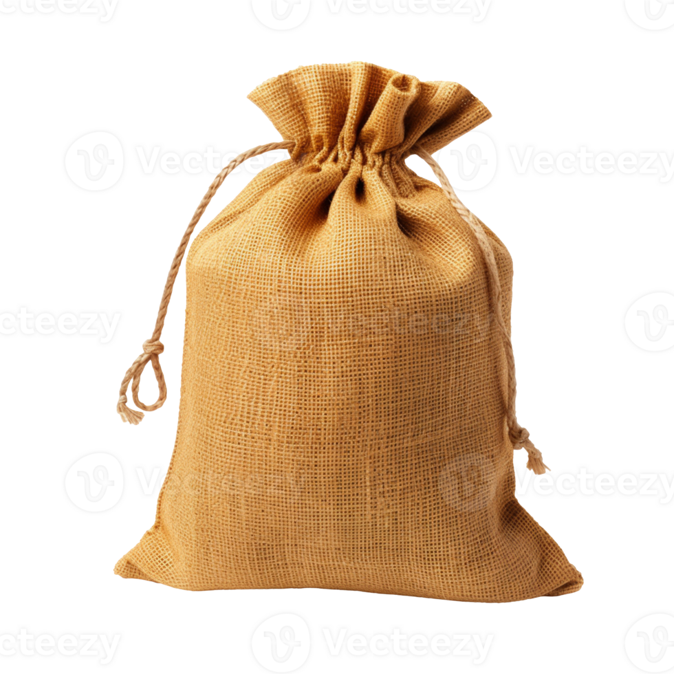 Burlap Sack isolated on transparent background png