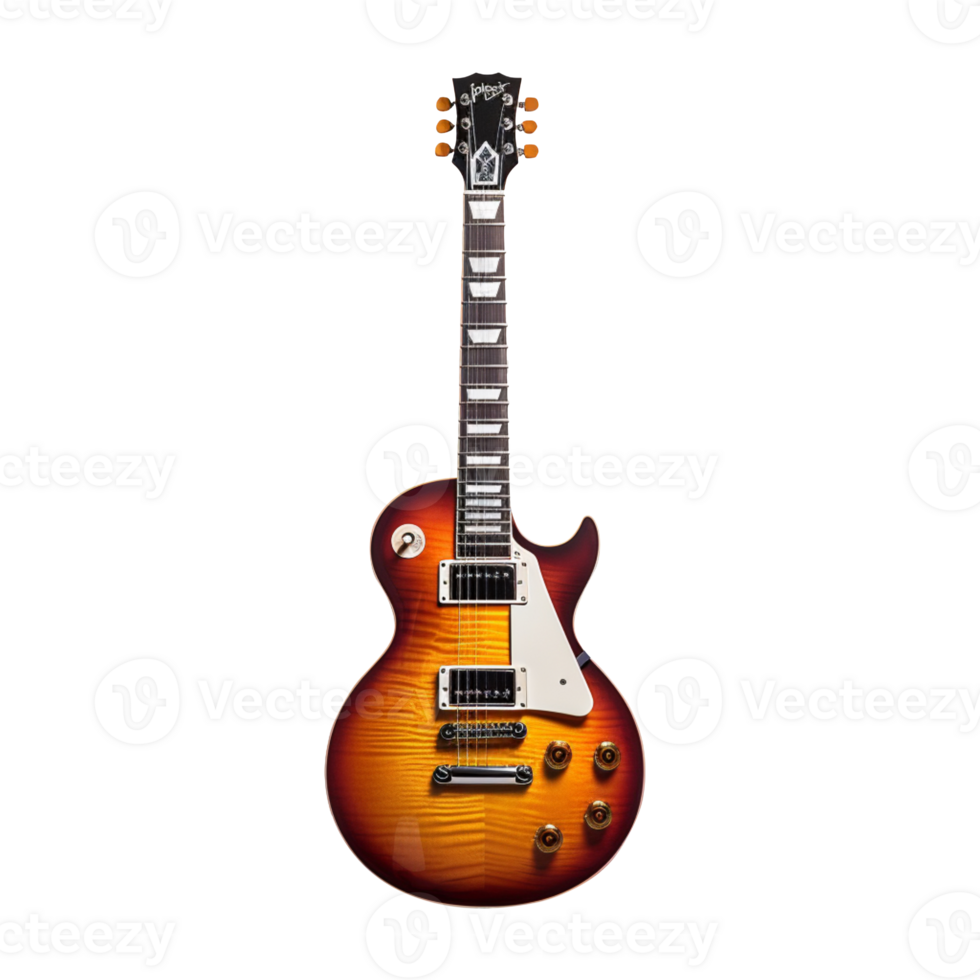 Electric Guitar isolated on transparent background png