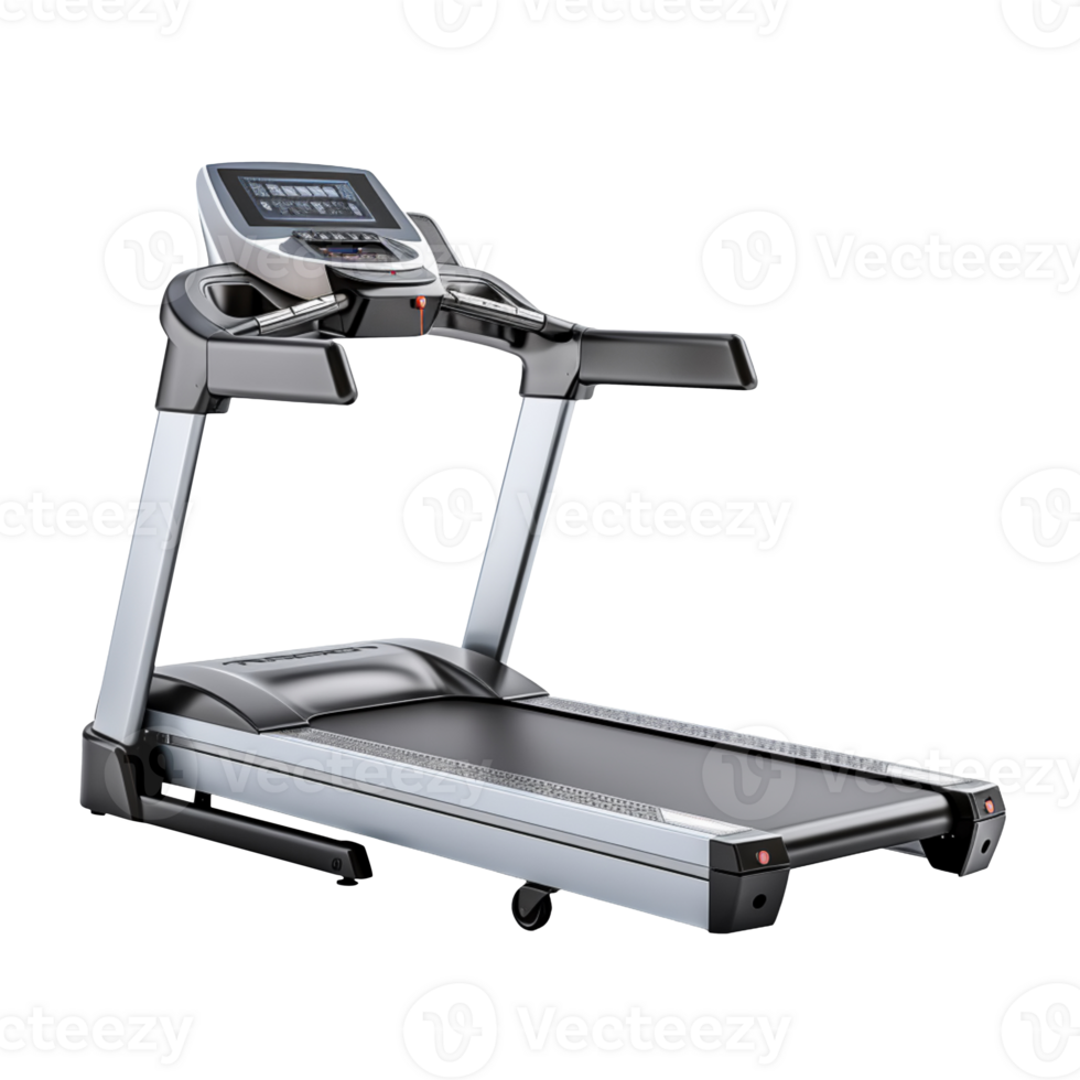 Exercise treadmill isolated on transparent background png
