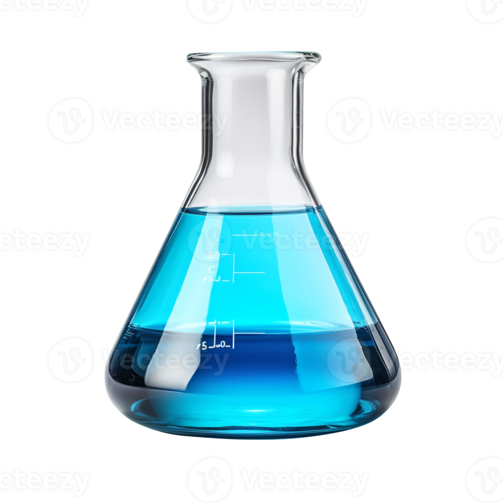 Laboratory flask isolated on transparent background png