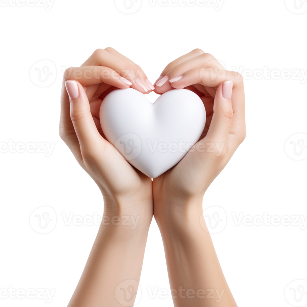 Hands Making Heart Sign isolated on transparent background png