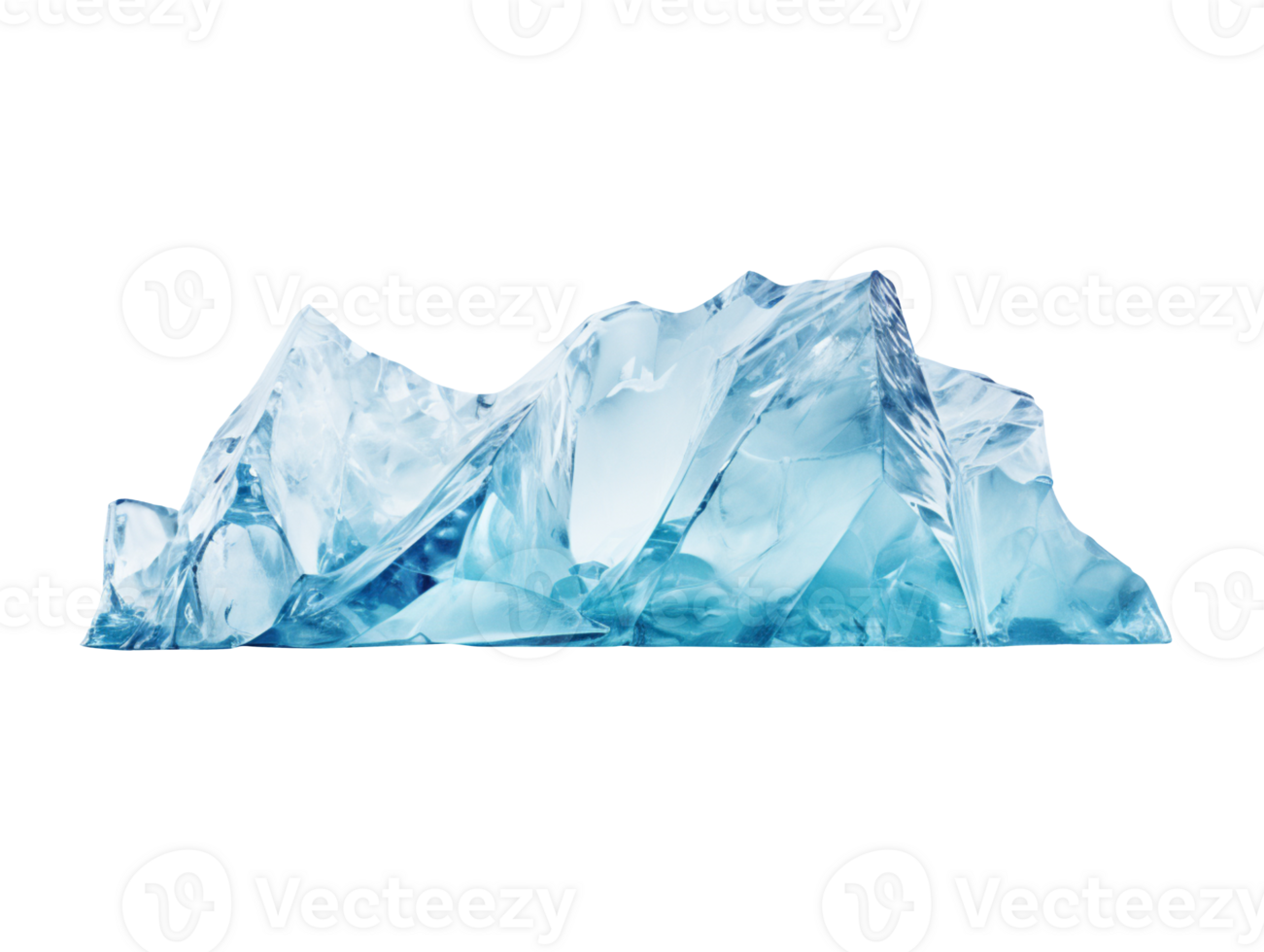 Iceberg isolated on transparent background png