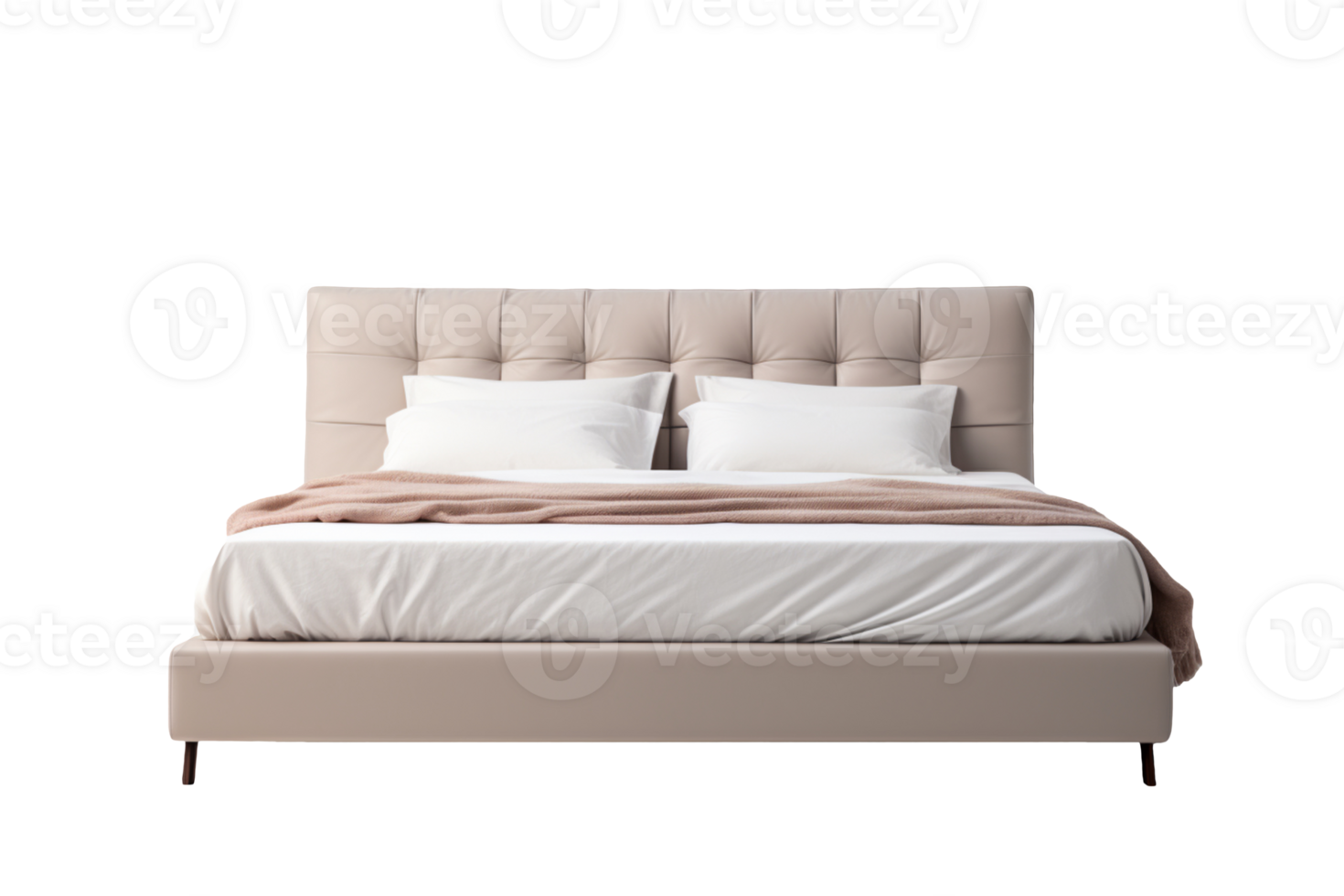 modern elegant bed geïsoleerd Aan transparant achtergrond png