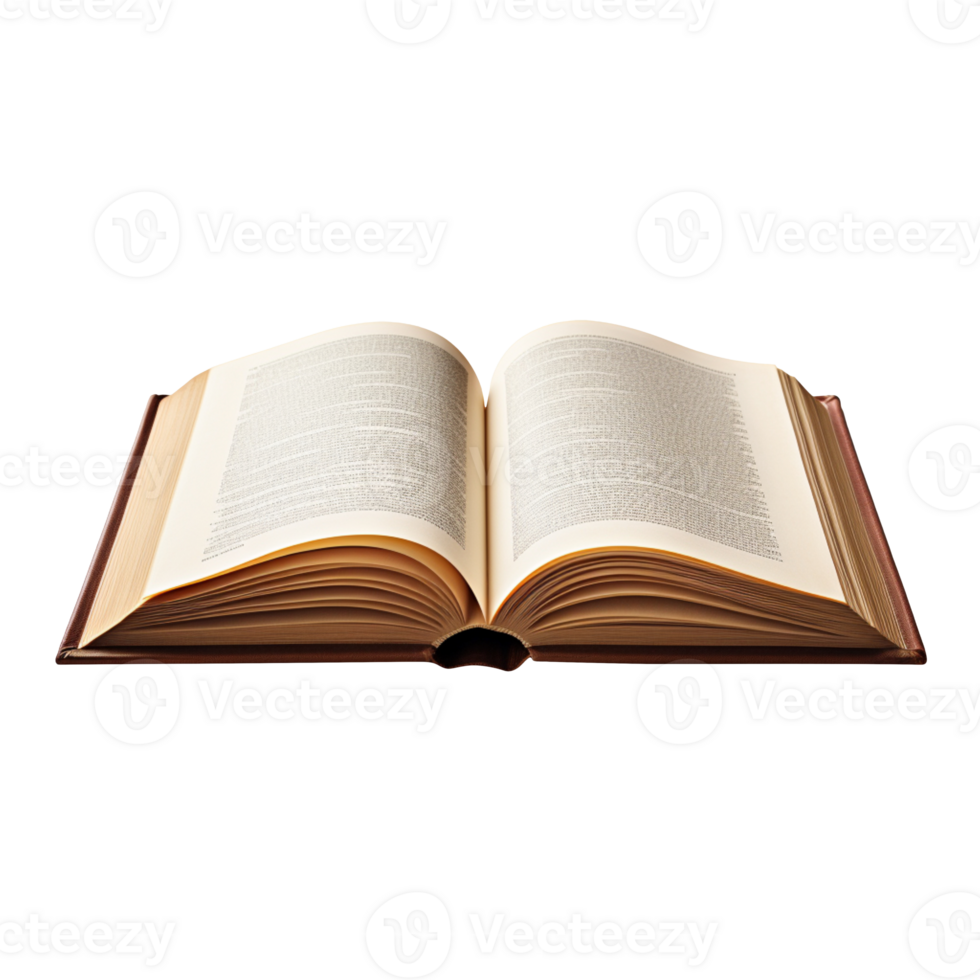 Open book isolated on transparent background png