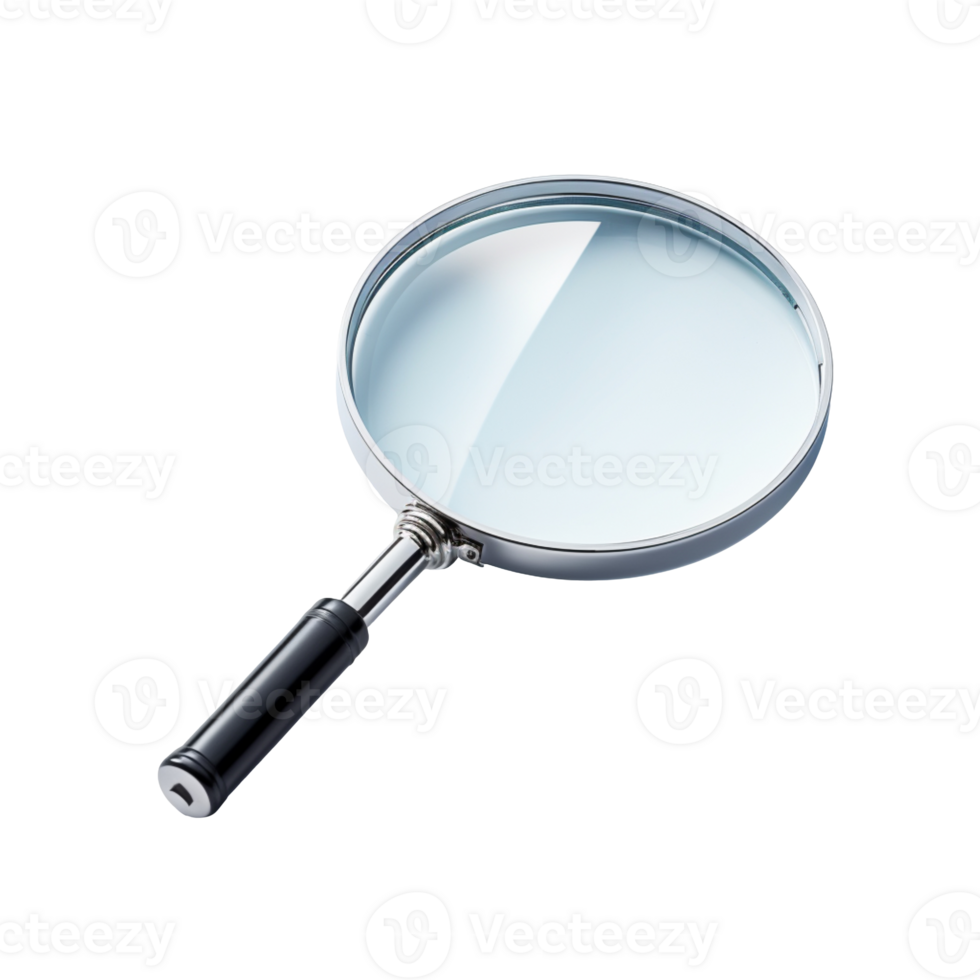 Magnifying glass isolated on transparent background png