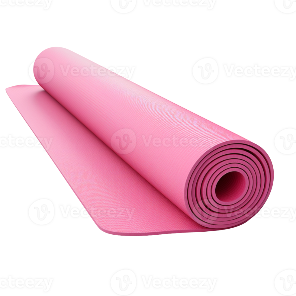 Pink Yoga Mat isolated on transparent background png