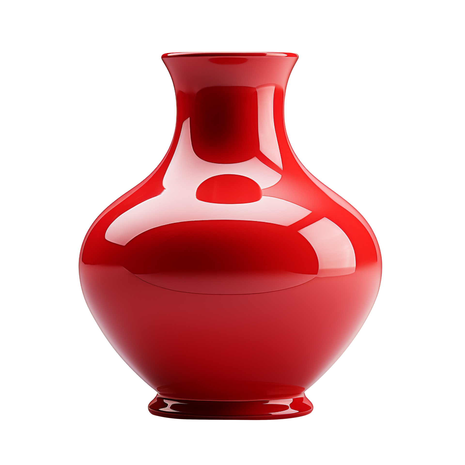 Red vase isolated on transparent background 46497976 PNG
