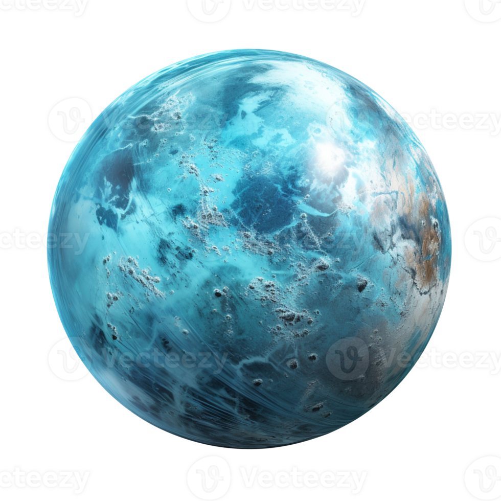 Uranus planet isolated on transparent background png