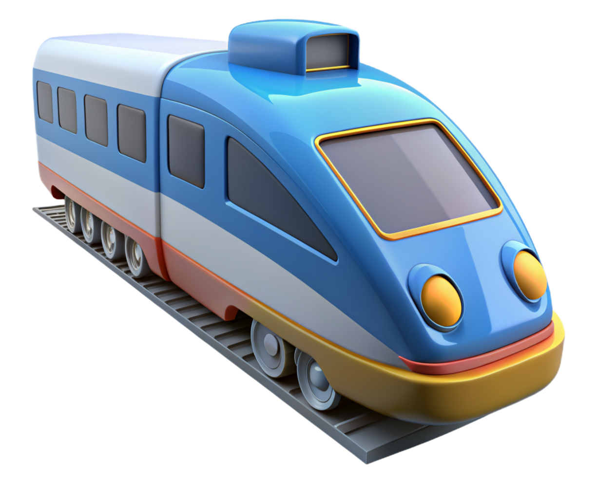 Modern Locomotive 3d Design png