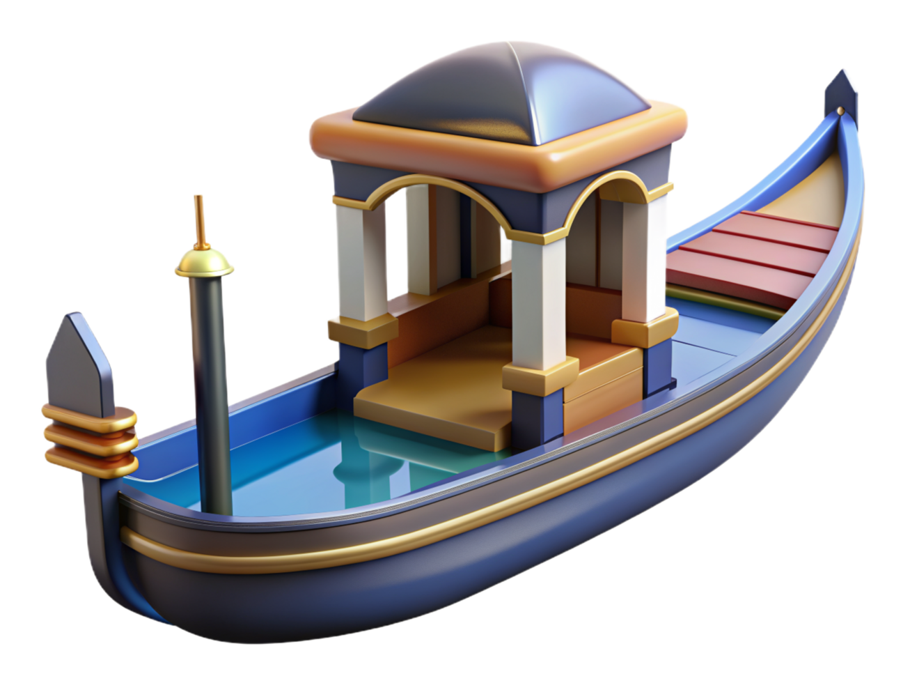 Gondola Boat 3d Image png