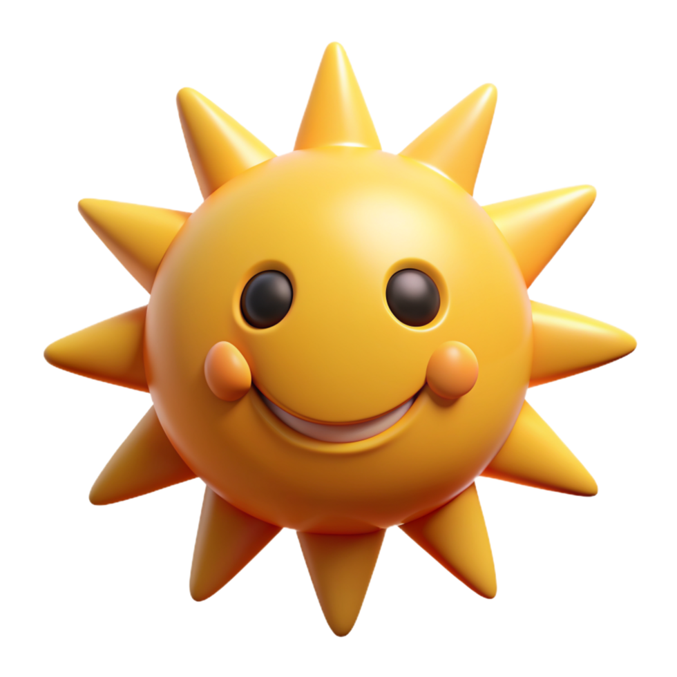 Happy Sun 3d Concept png