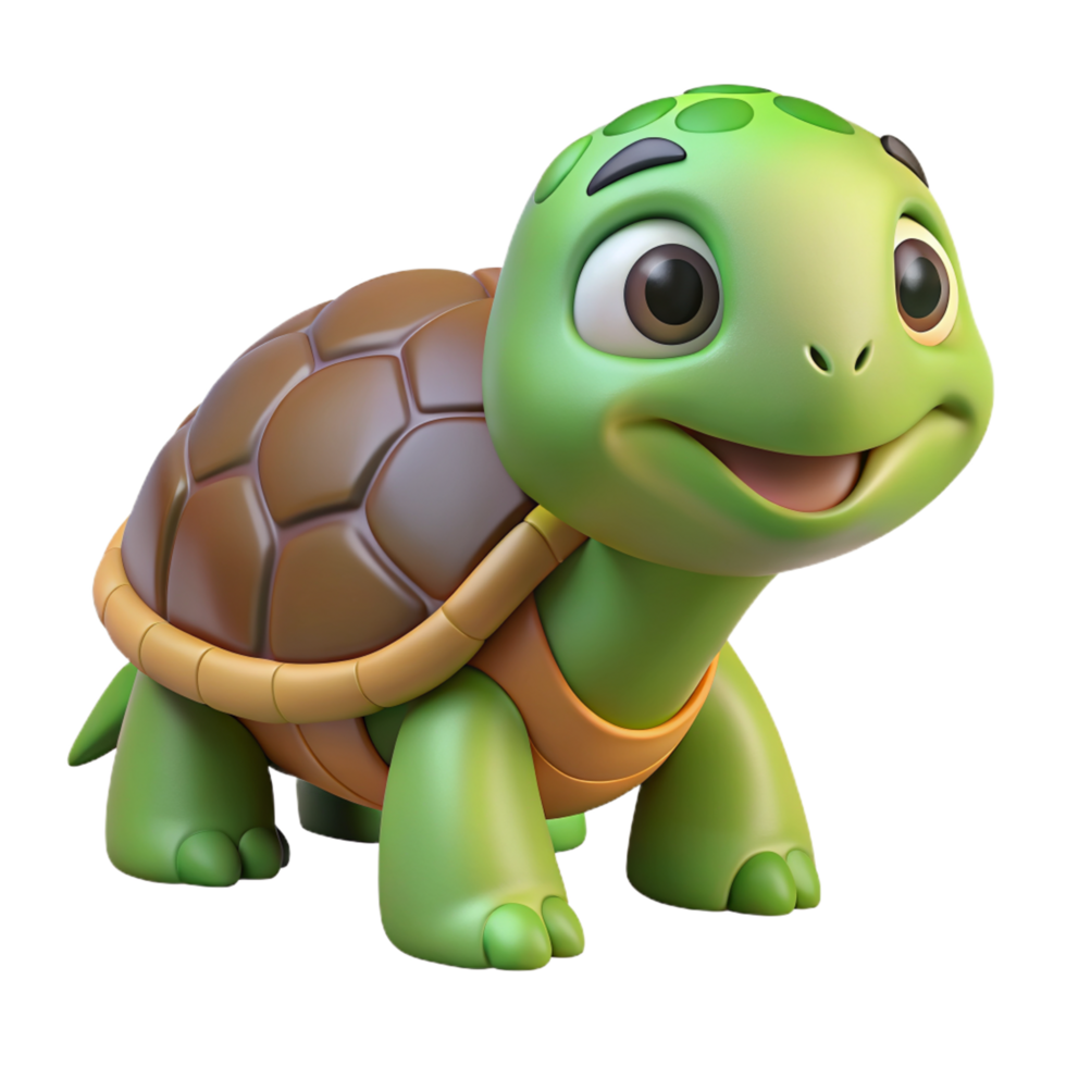 Turtle Animal 3d Render png