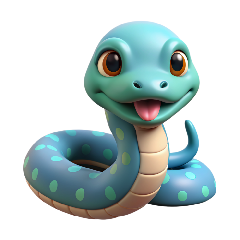 Cute Snake 3d Image png
