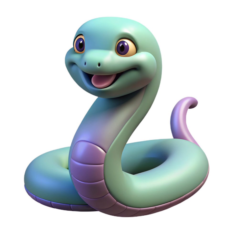 Cute Snake 3d Design png