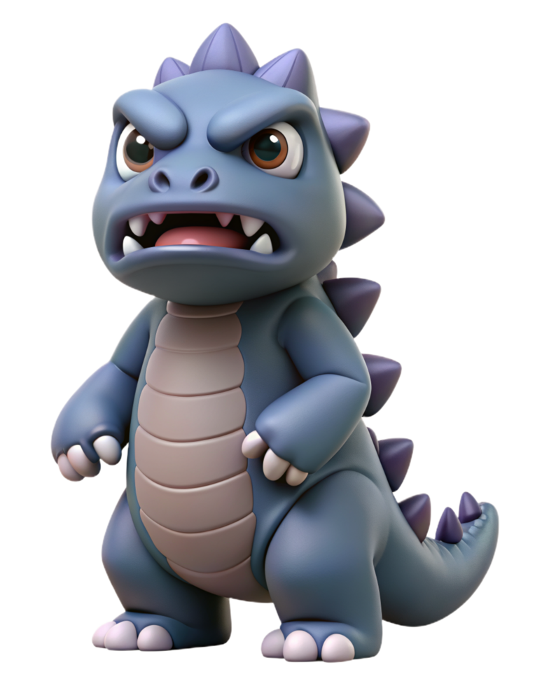 Cute Godzilla 3d STYLE png
