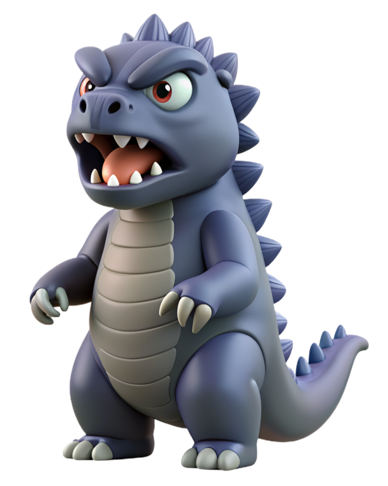 Cute Godzilla 3d Concept png