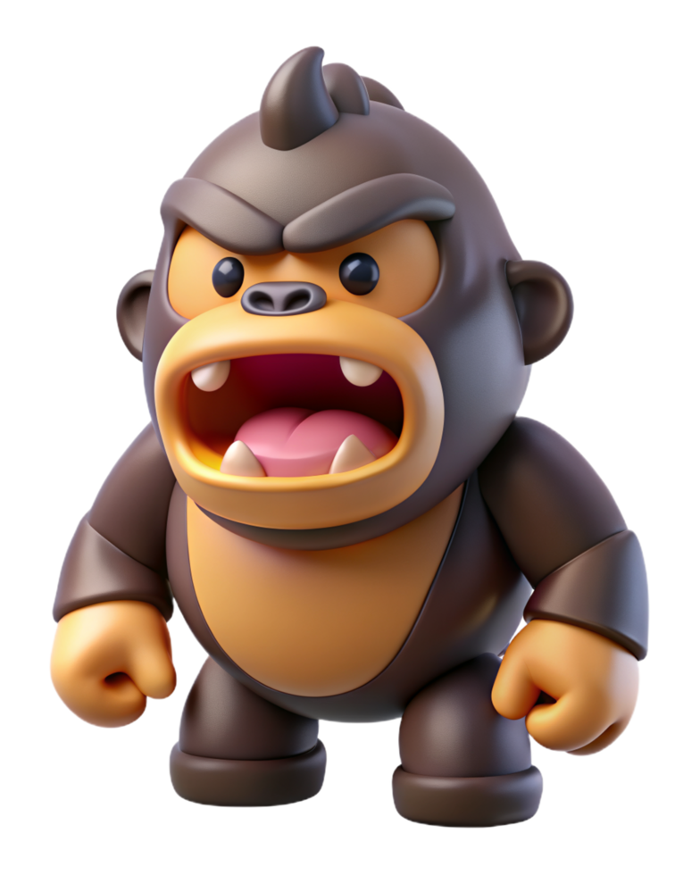 Cute King Kong 3d Concept png