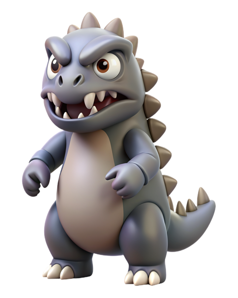 Cute Godzilla 3d Image png