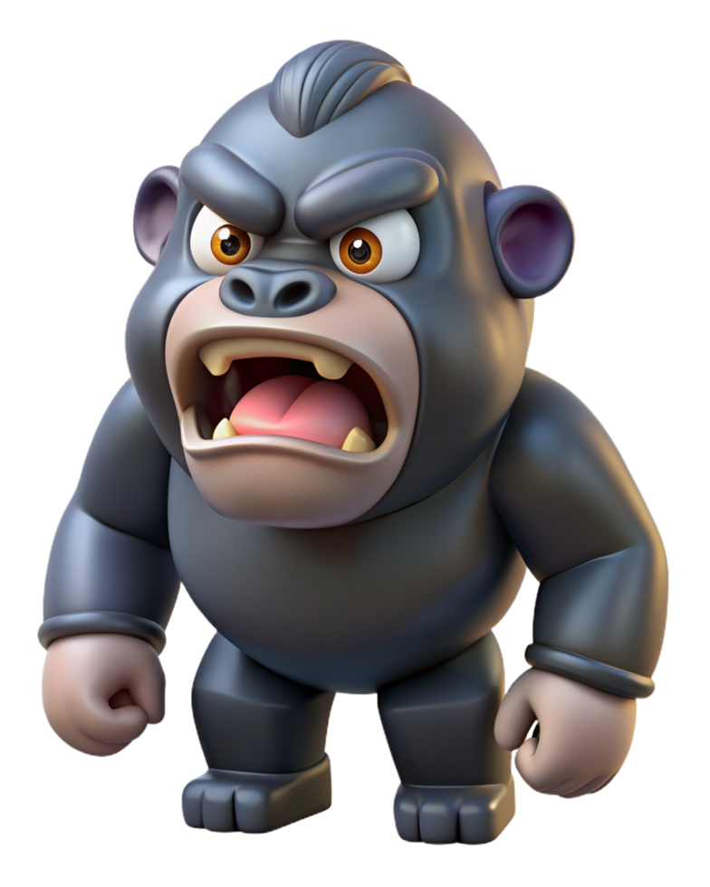 Cute King Kong 3d Image png