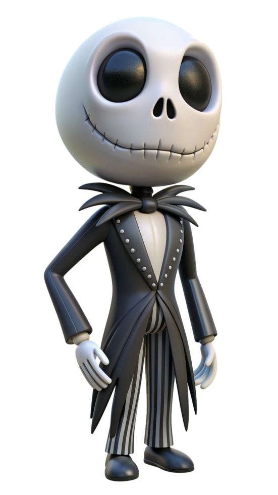 Jack Skellington 3d Render png