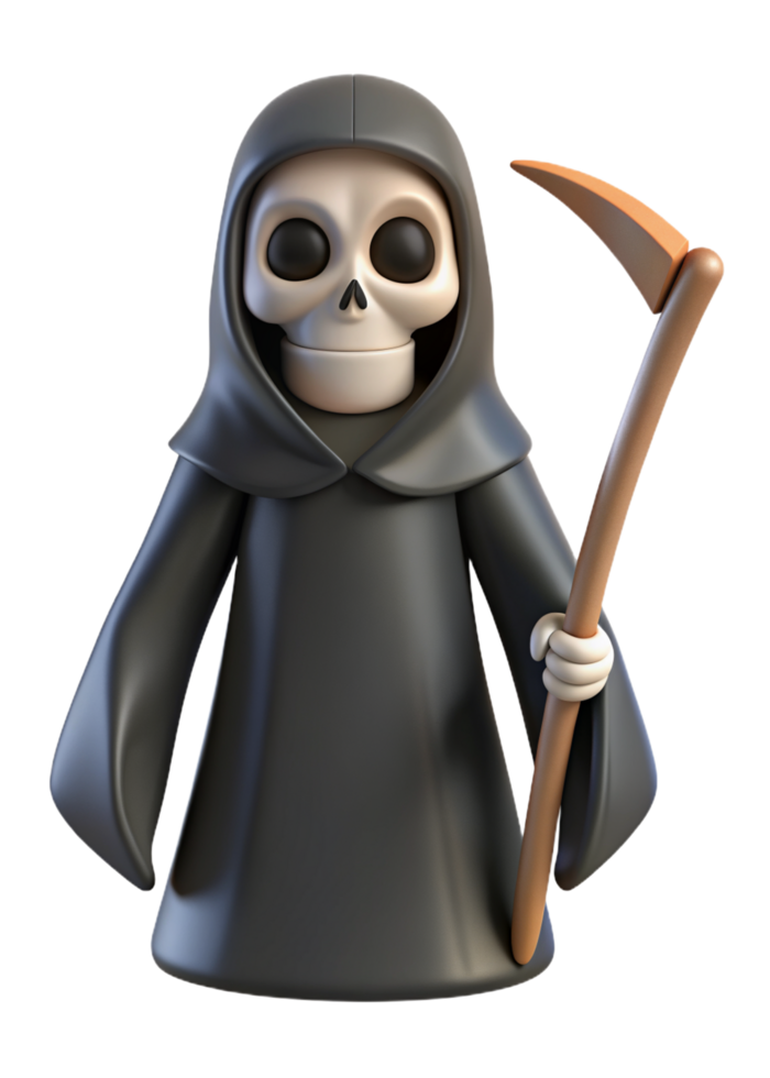Cute Grim Reaper 3d Image png