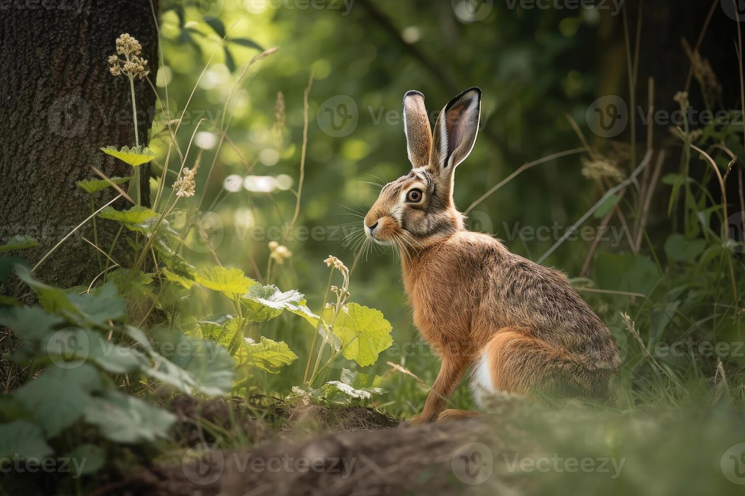 Hare in a Forest photo
