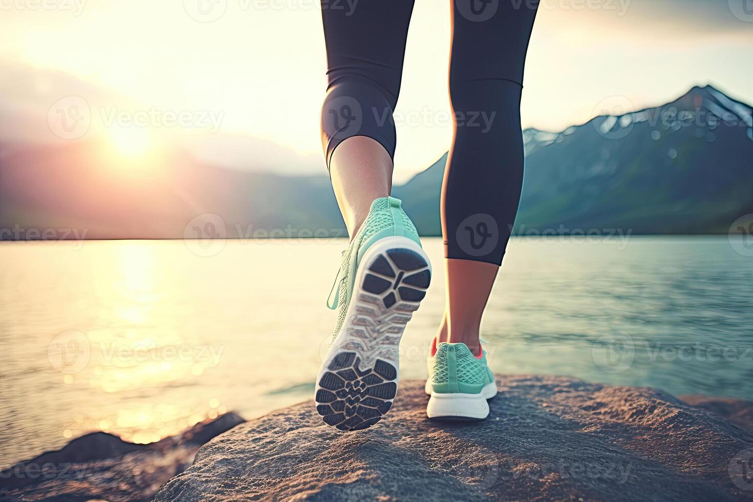 Legs of Running Woman photo