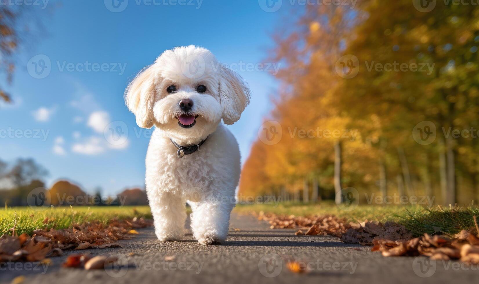 Bichon Frise in a Park photo
