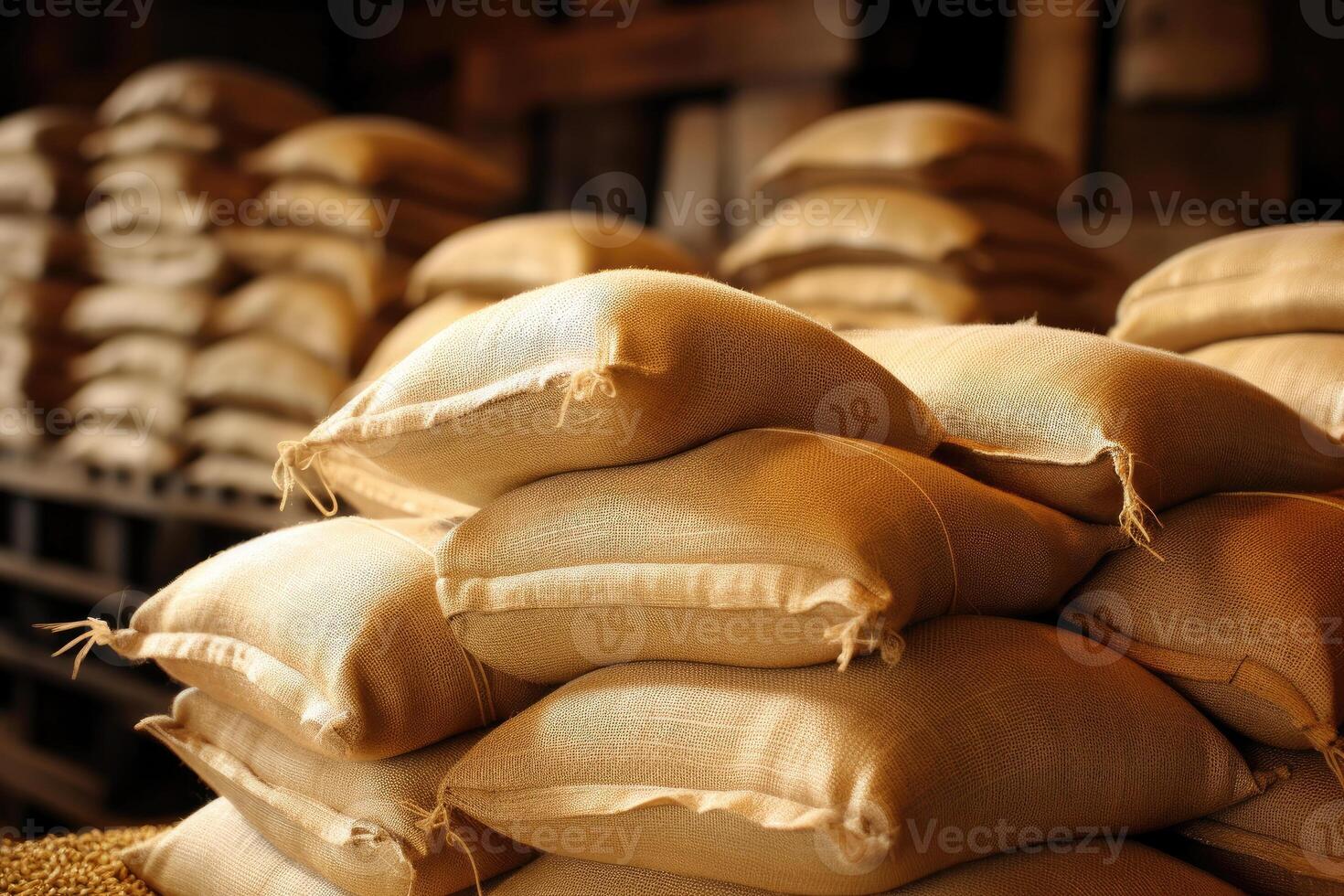 Sacks with Grain photo