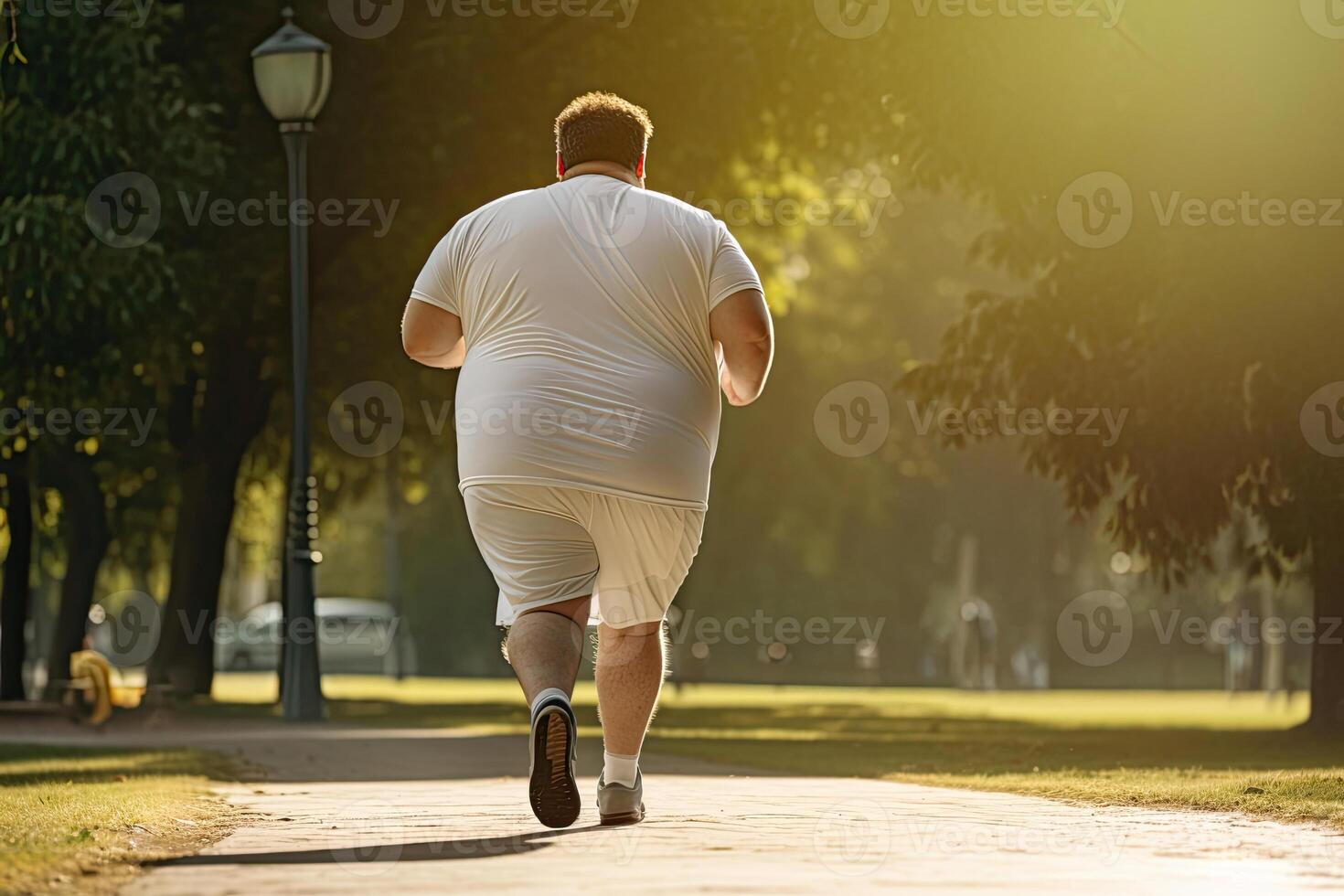 Running Man with Overweight photo