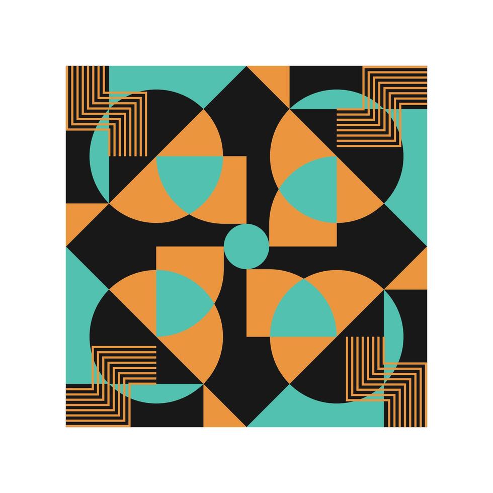 ILLUSTRATION 175, GEOMETRIC VISION, REIMAGINING ABSTRACT PATTERN DESIGN vector