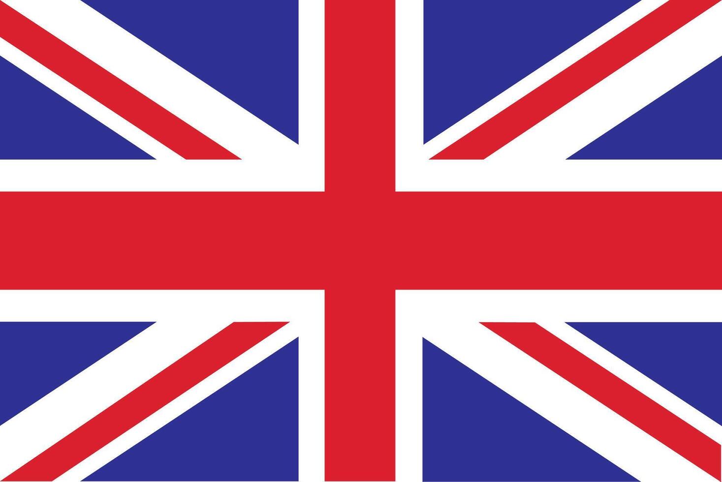 Great Britain, United Kingdom flag, Union Jack Flag vector