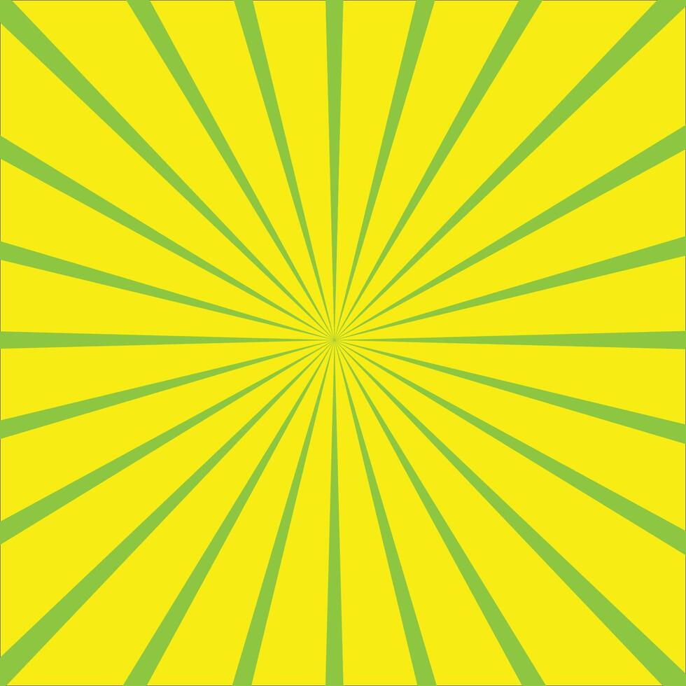 Sunburst retro radial background with sun ray design. vector