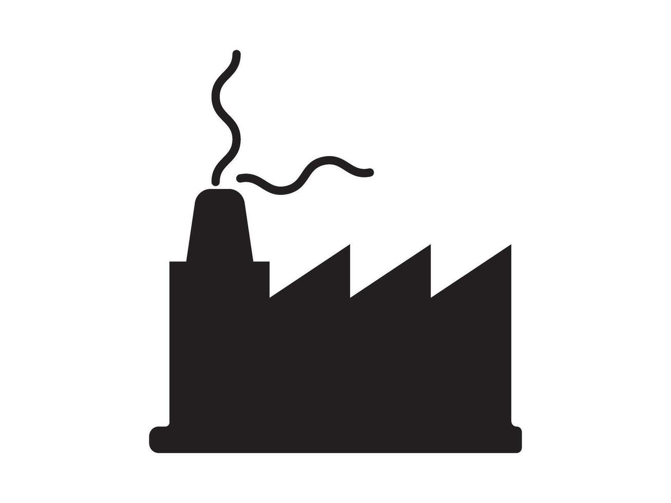Factory icon simple illustration, sign, or symbol in glyph icon vector