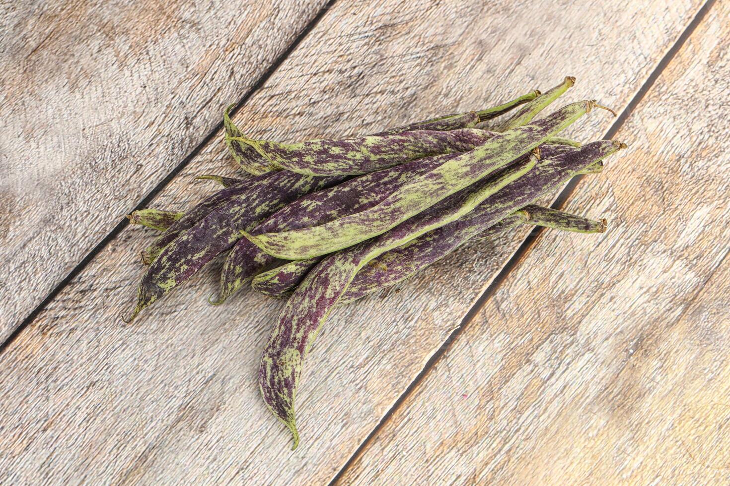 Raw green bean string heap photo
