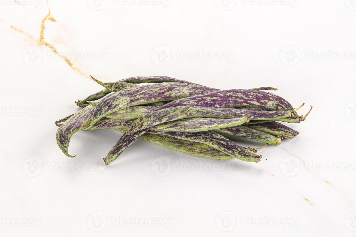 Raw green bean string heap photo