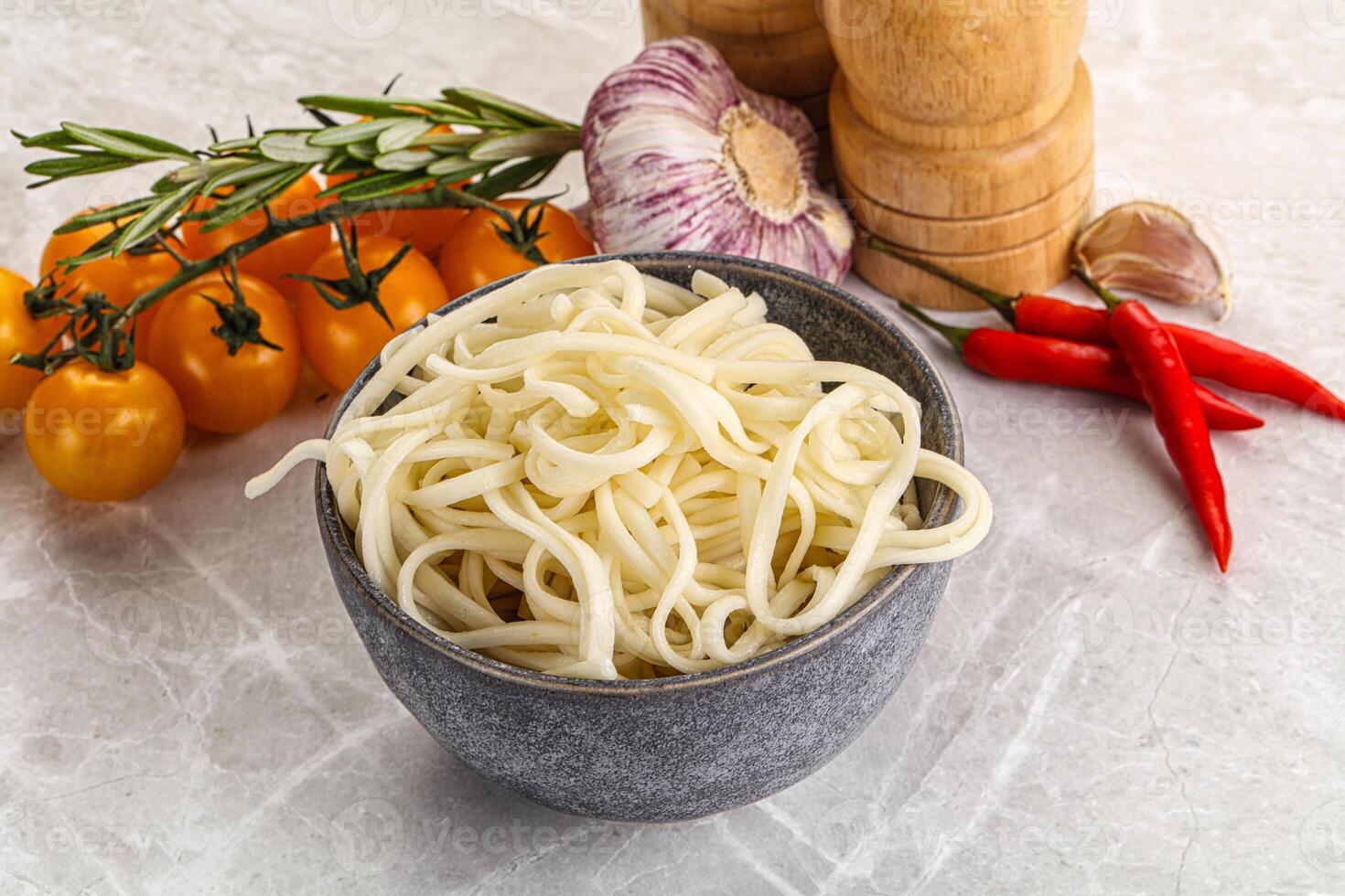 Traditiona Asian cuisine - Udon noodle photo