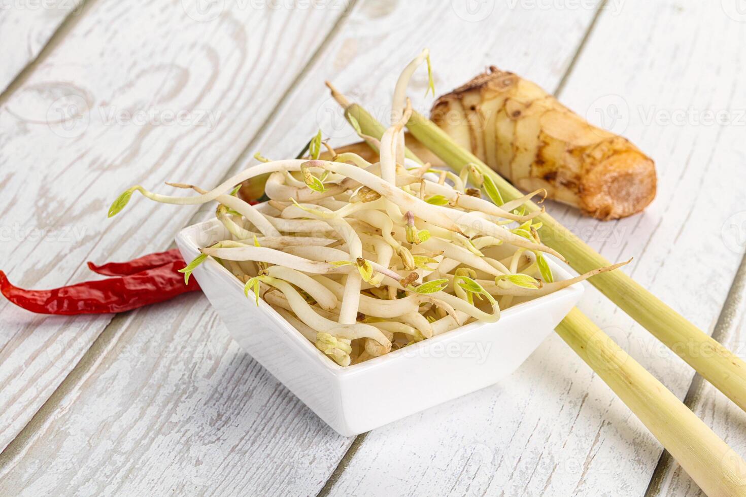 Asian cuisine Mash bean sprout photo
