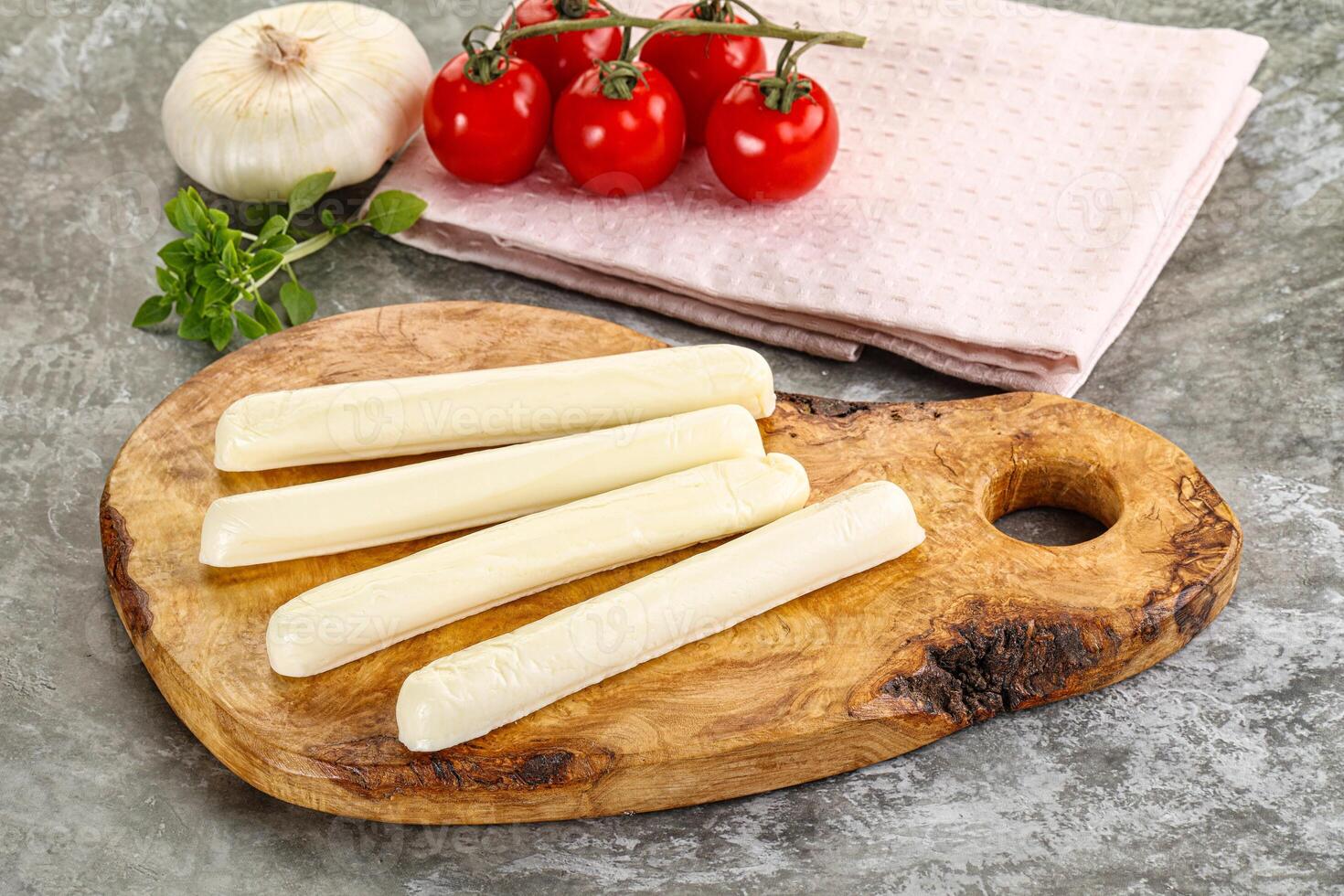 Mozzarella cheese stick heap snack photo
