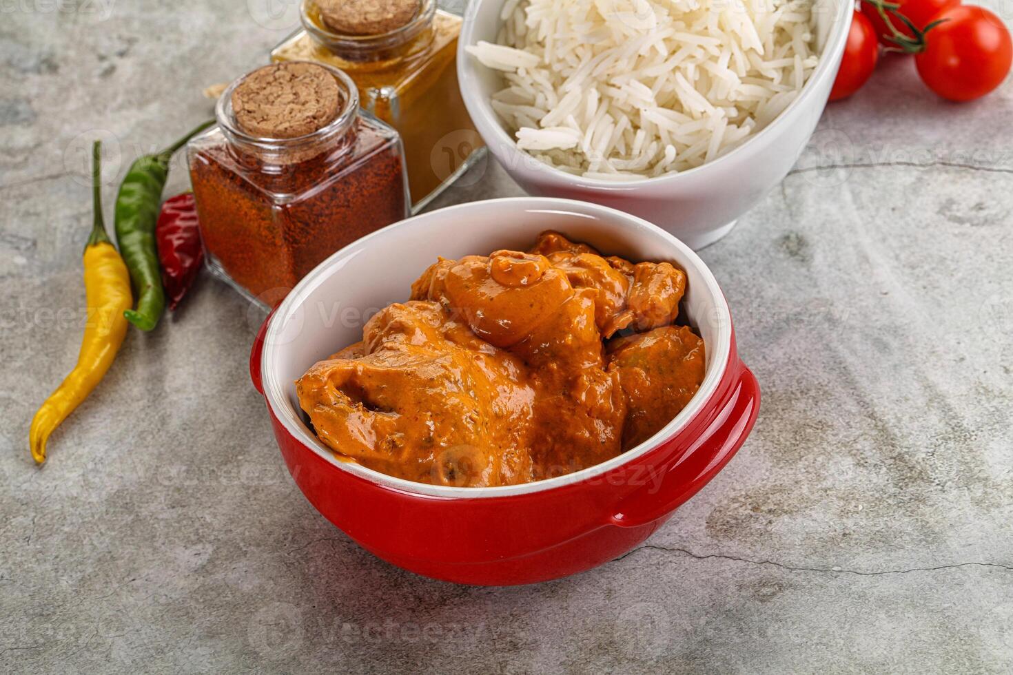 Indian cuisine - chicken butter masala photo