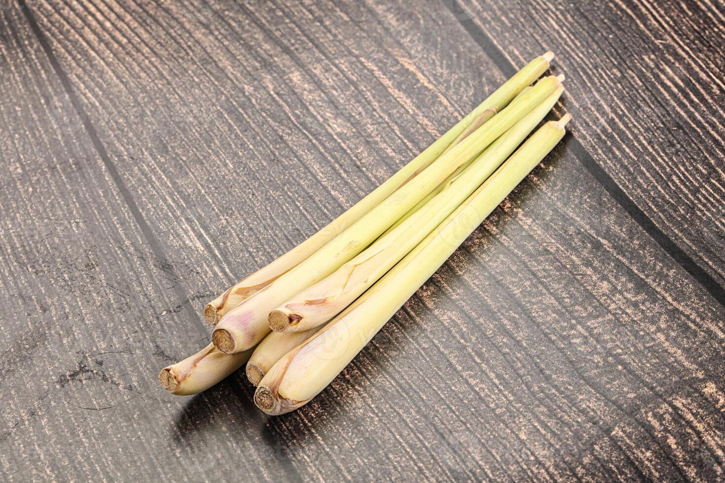 Green lemongrass stem aroma seasoning photo