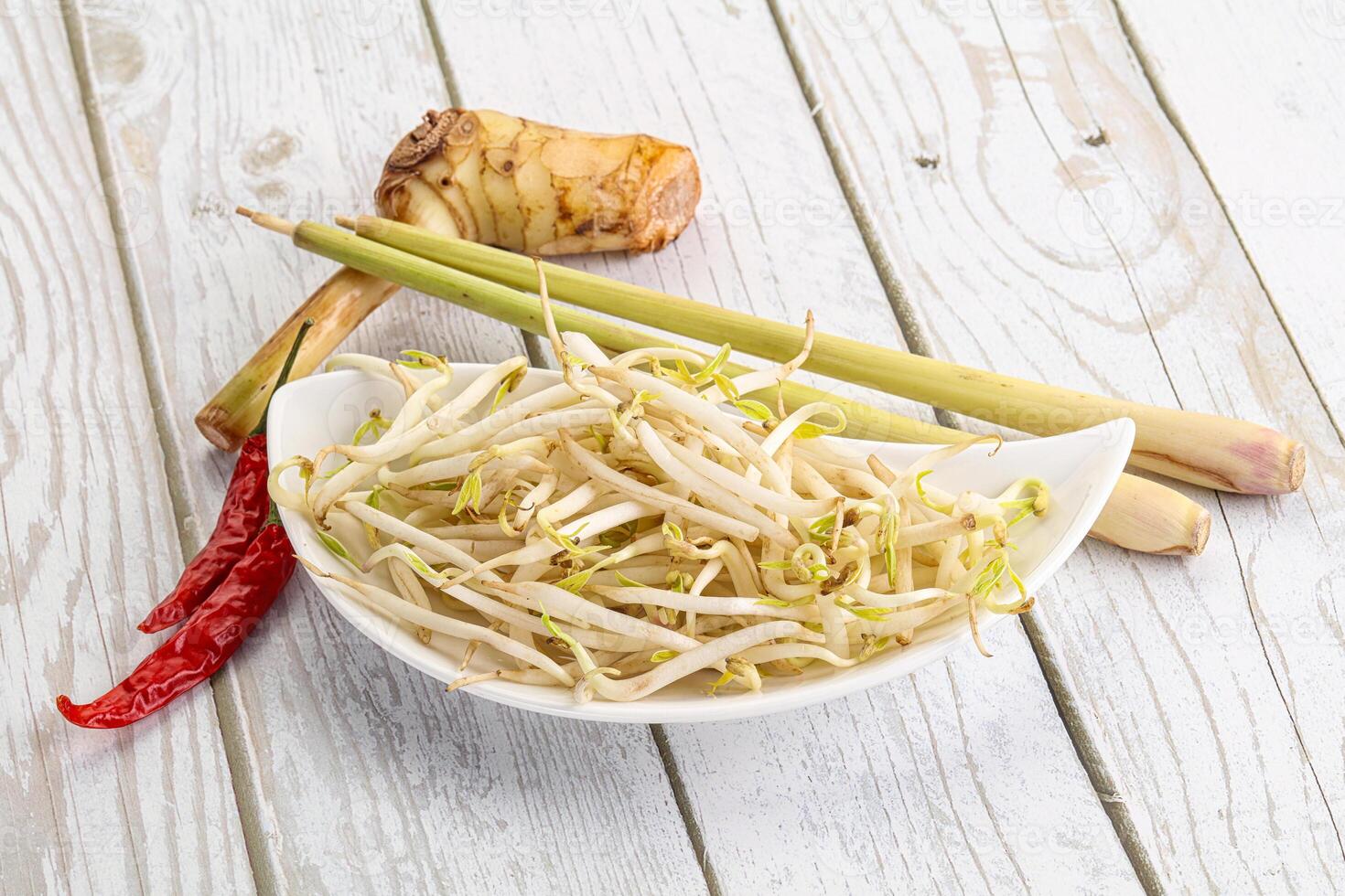 Asian cuisine Mash bean sprout photo