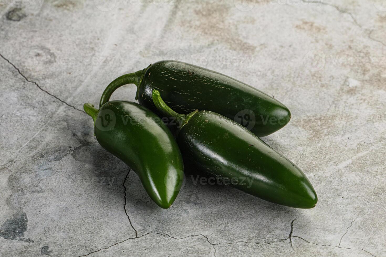 Raw green Mexican jalapeno pepper photo