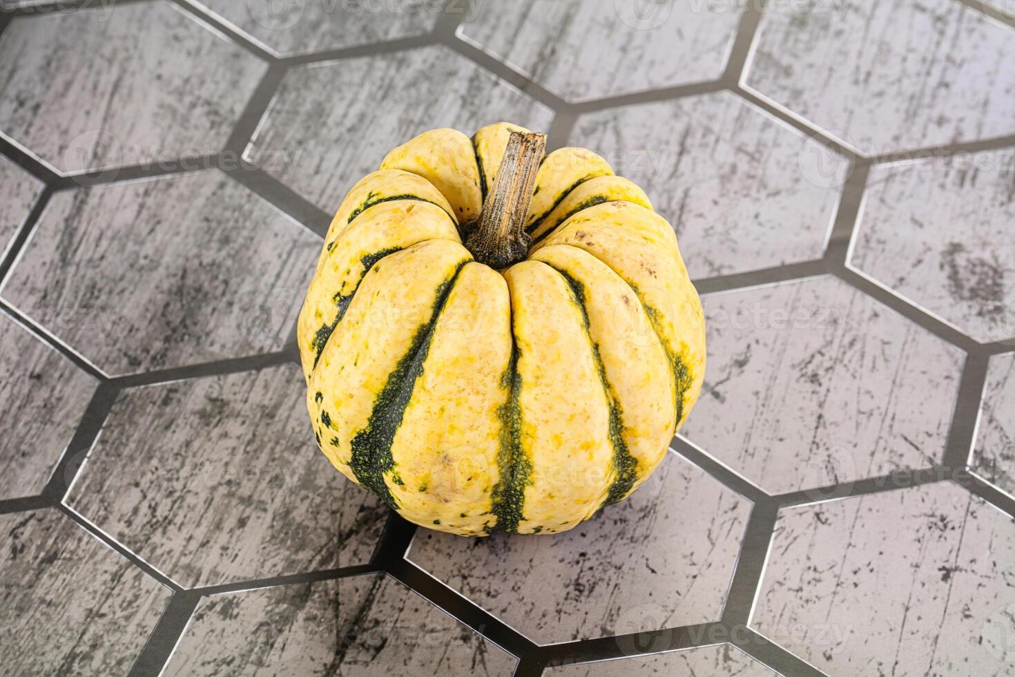 Ripe raw fresh decorative pumpkin photo