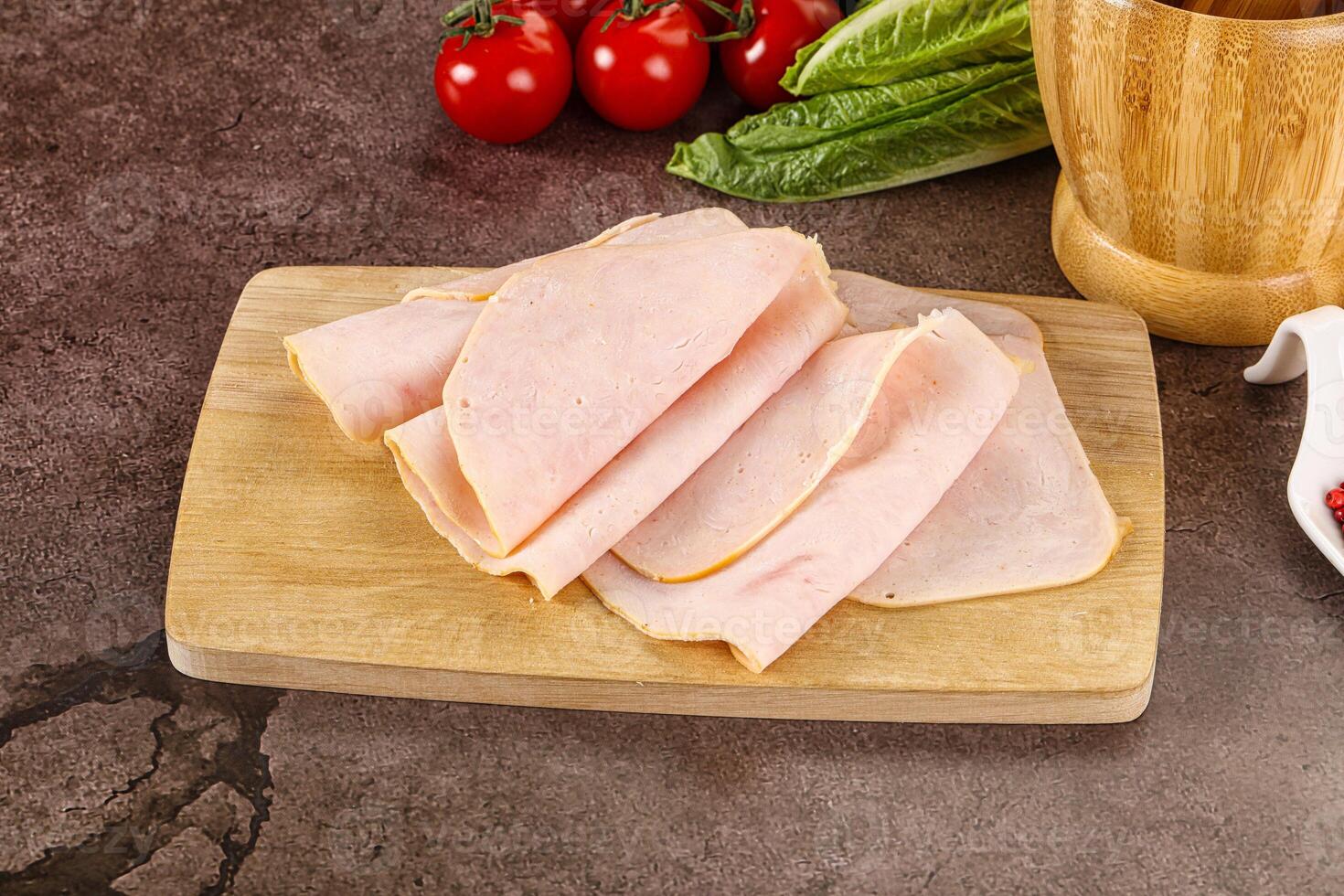 Turkey ham Campana few slices photo