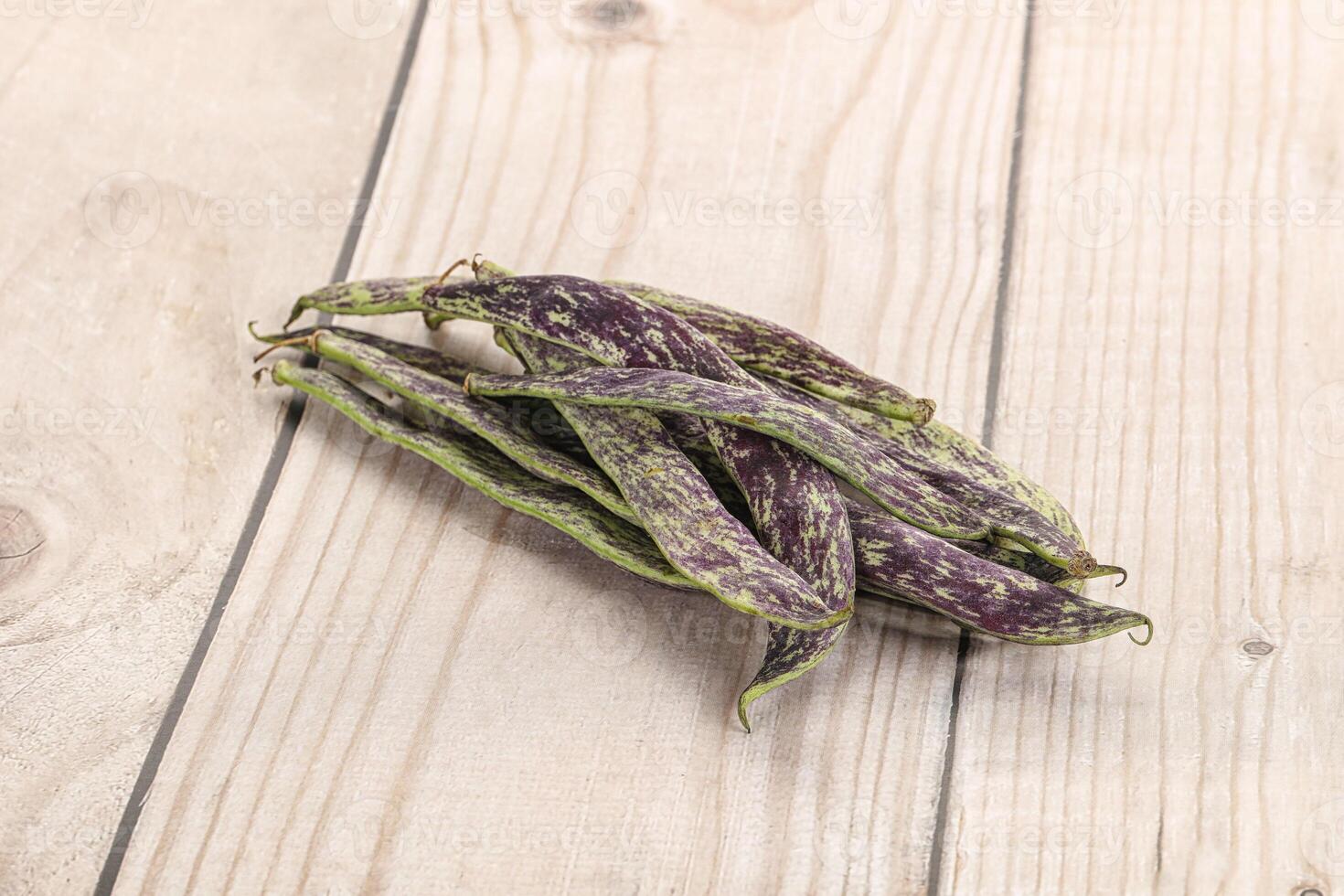 Raw green bean string heap photo