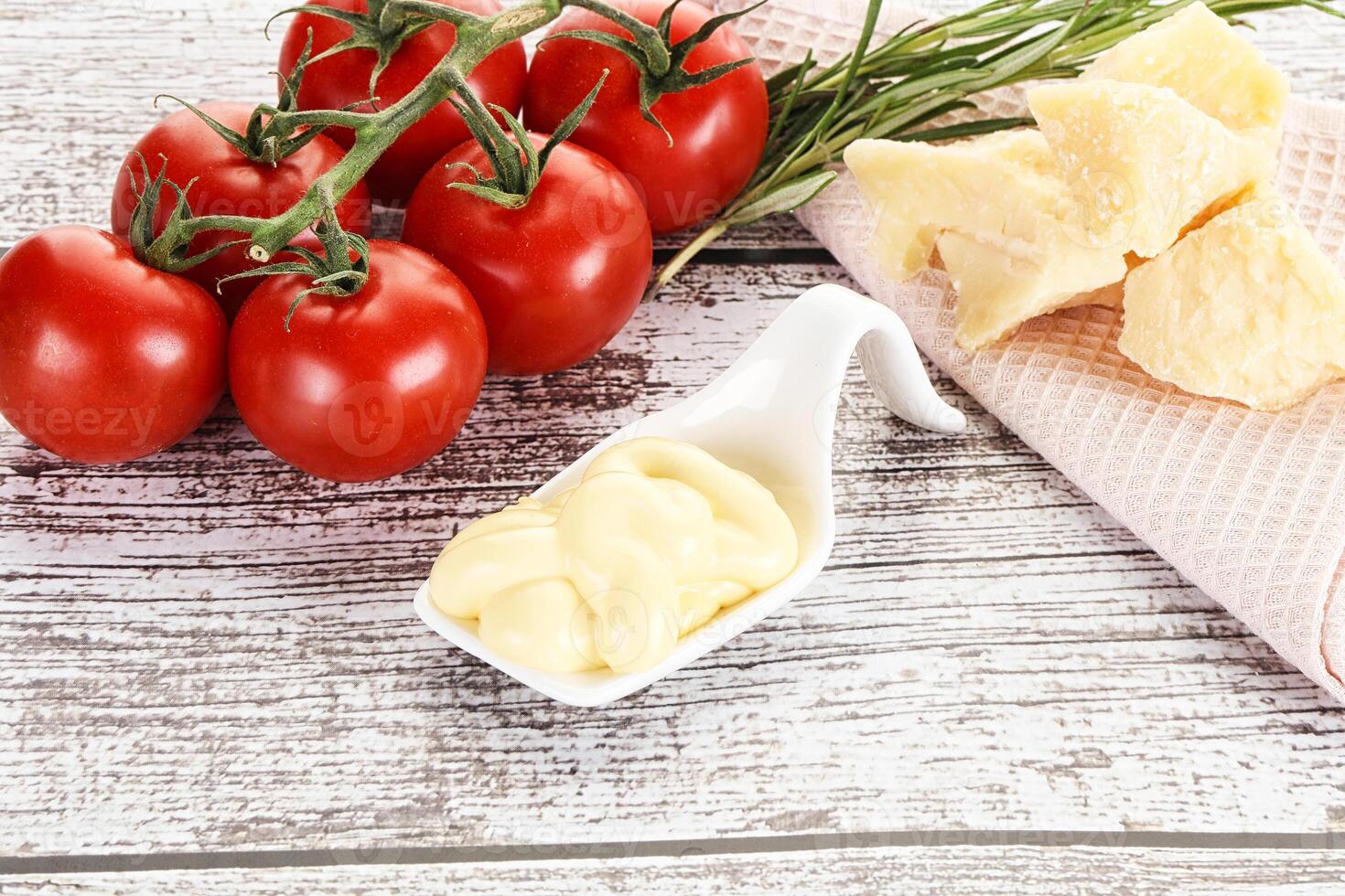 Cheese sauce in the bowl photo
