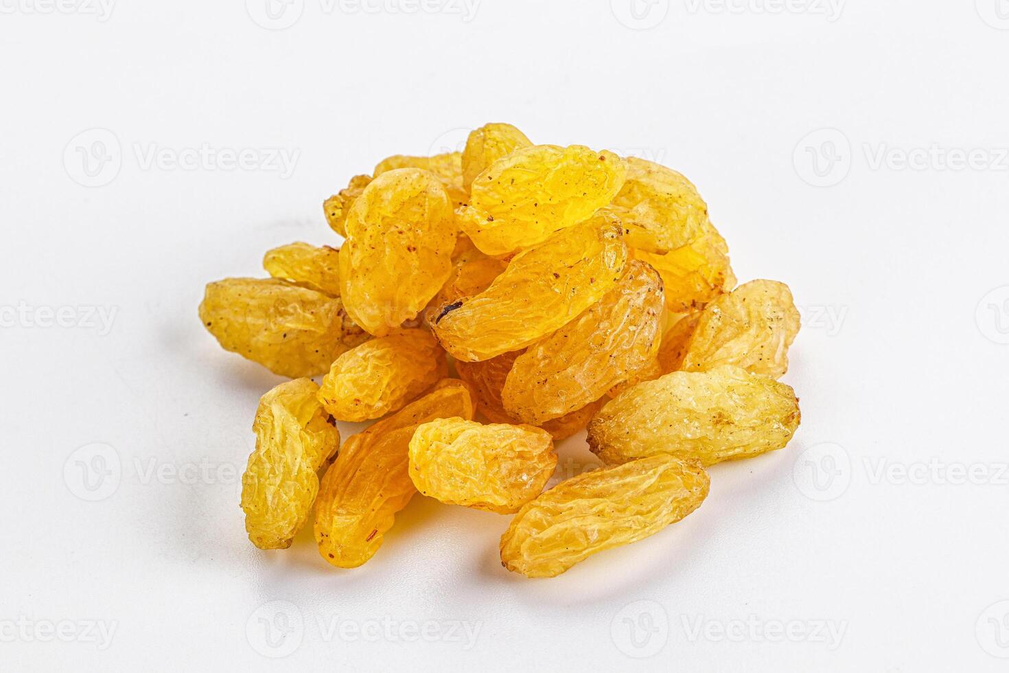 Yellow raisin - dry grape berries photo