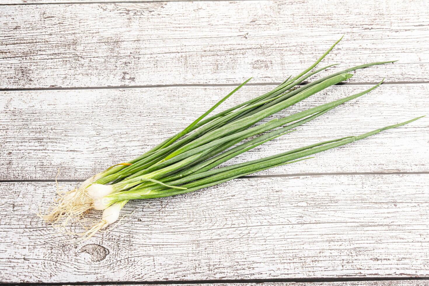 Young aroma fresh green onion photo