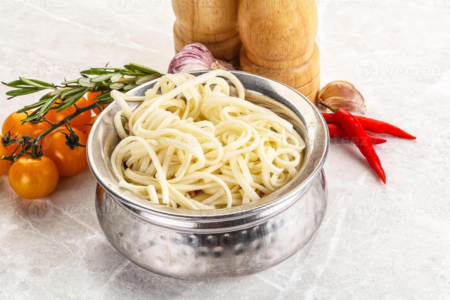 Traditiona Asian cuisine - Udon noodle photo